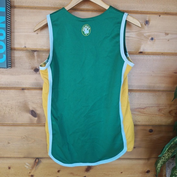 Vintage Majestic Hardwood Classics Boston Celtics Mens Large Jersey Green - Picture 7 of 9